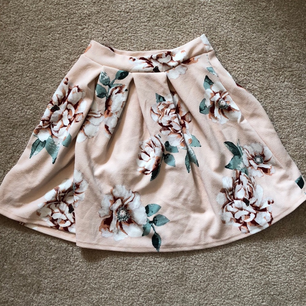 Skater  floral skirt